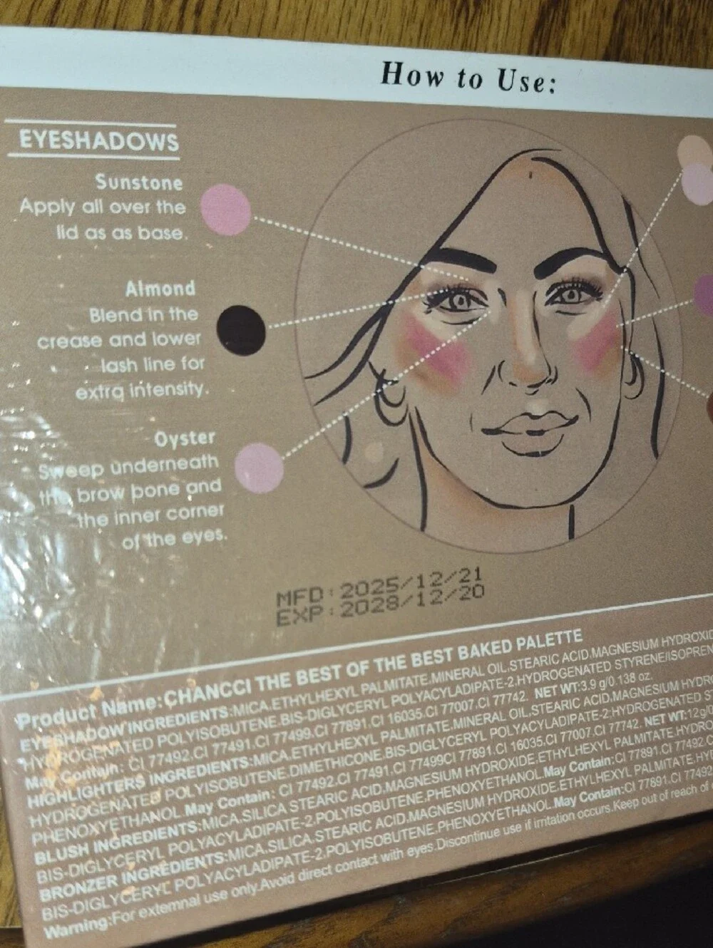 Baked Full Face Basics Palette - Pink Marble New